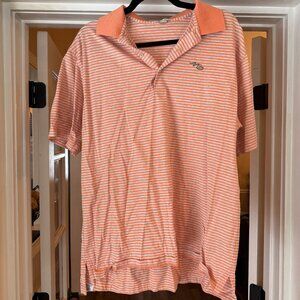PETER MILLAR STRIPED POLO SZ L